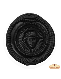 Battente medievale circolare in stile testa di Medusa