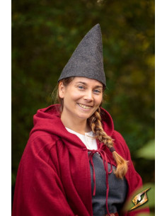 Cappello da Gnomo Fantasy, in lana grigia