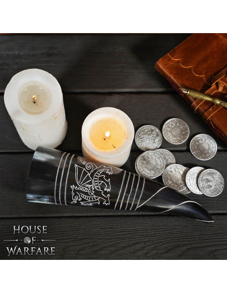 Corno da bere medievale con design a...