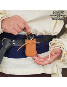 Bussola pirata con custodia in vera pelle (3,5 cm.) 2