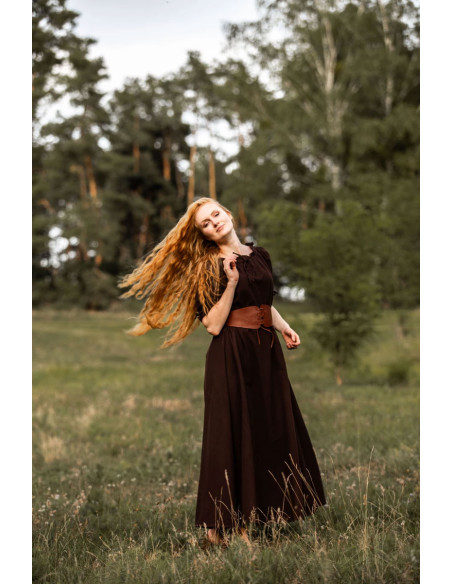 Abito medievale Karen, marrone