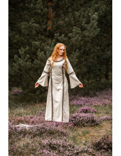 Abito medievale donna Angie, bianco naturale 2