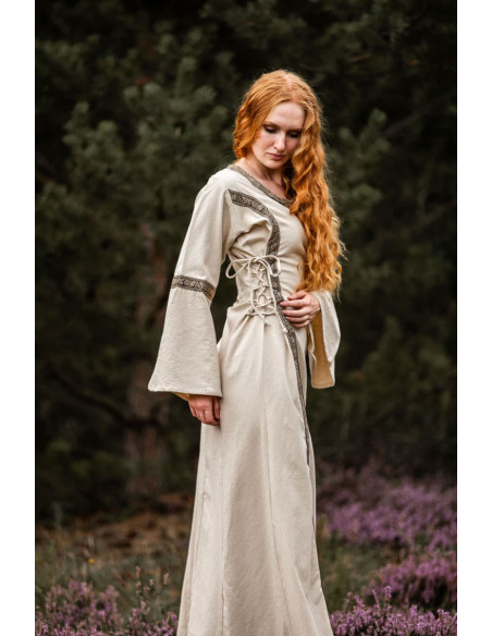 Abito medievale donna Angie, bianco...