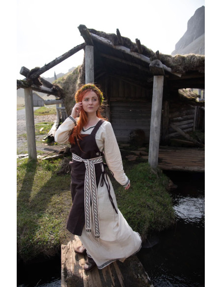 Sopravveste donna Aleiga marrone con...