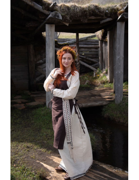 Sopravveste donna Aleiga marrone con...