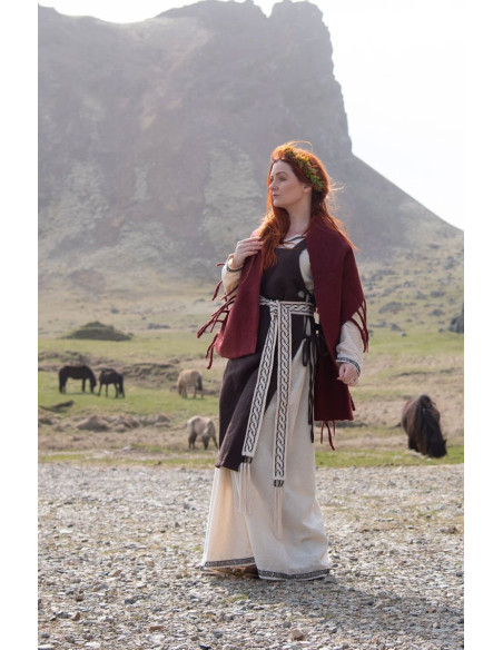 Sopravveste donna Aleiga marrone con...