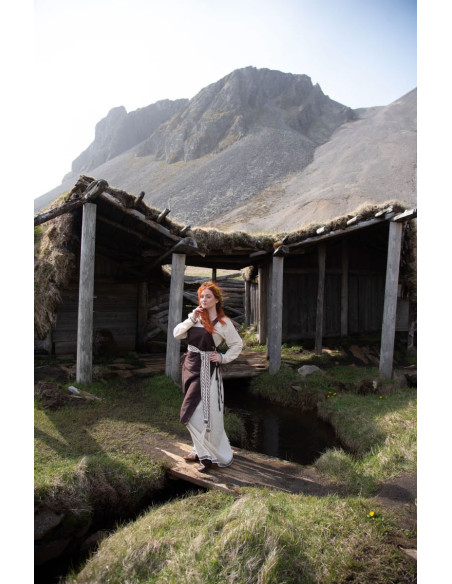 Sopravveste donna Aleiga marrone con...