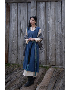 Abito medievale modello Gerda, colore blu