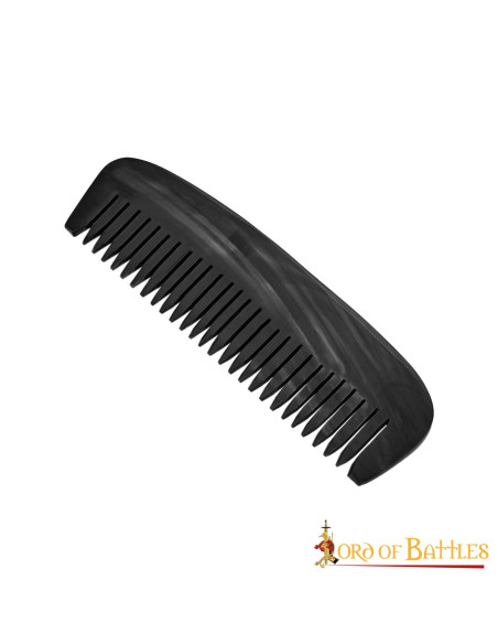 Pettine medievale in corno fatto a mano