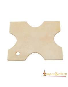 Tavoletta decorativa in osso (3,8 x 3,1 cm)