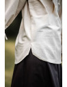 Blusa medievale Morgan bianco naturale