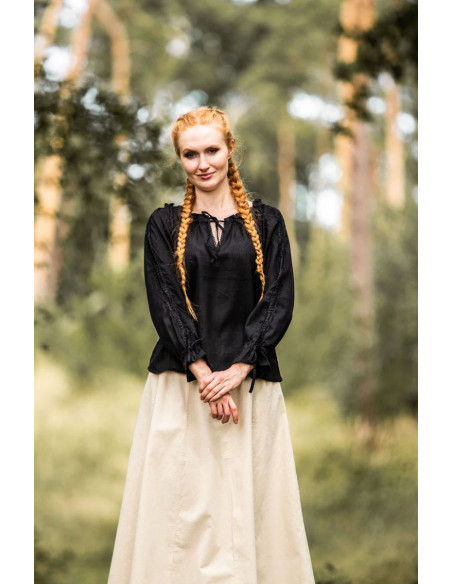 Camicetta da donna medievale Bettina,...