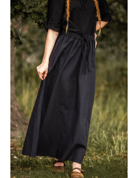 Gonna medievale modello Diana, nera