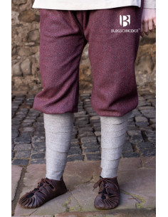 Pantaloni vichinghi Tilda Herringbone, grigio bordeaux 2