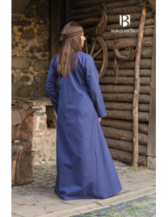 Abito lungo medievale modello Rus Marzena, Blu scuro 2