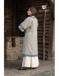 Abito medievale modello Rus Luiza, Azzurro-Grigio 2