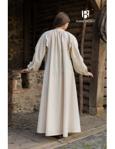 Abito medievale modello Rus Lilia, Bianco Naturale 2