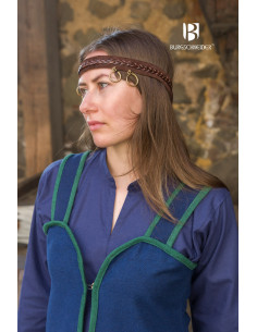 Abito medievale modello Rus Katarzyna, blu-verde 2