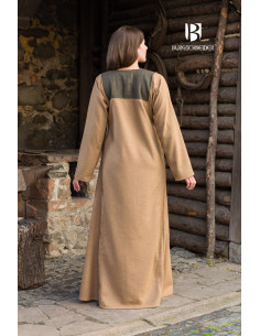 Abito medievale modello Rus Jadwiga, Cammello 2