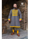 Cappotto medievale modello Rus Bartosz, Grigio Scuro-Giallo