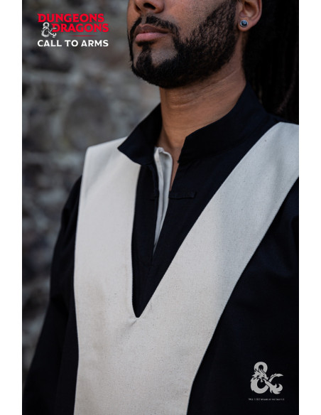 Tunica da mago medievale, Nero-Bianco...