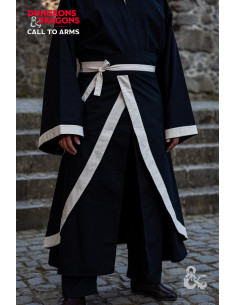 Gonna da battaglia dello stregone, nero-bianco naturale