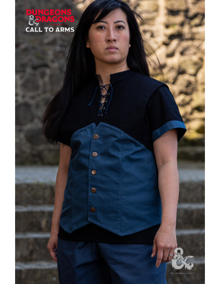 Gilet medievale con cappuccio Rogue,...