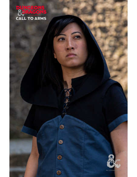 Gilet medievale con cappuccio Rogue,...