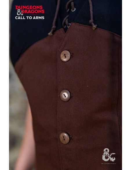 Gilet medievale con cappuccio Rogue,...