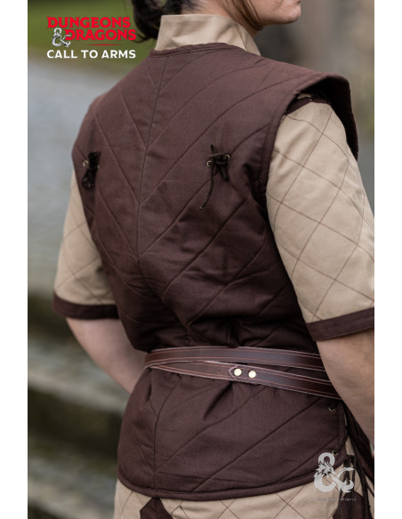 Gilet da guerriero medievale, marrone