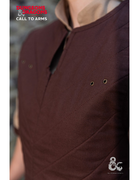 Gilet da guerriero medievale, marrone