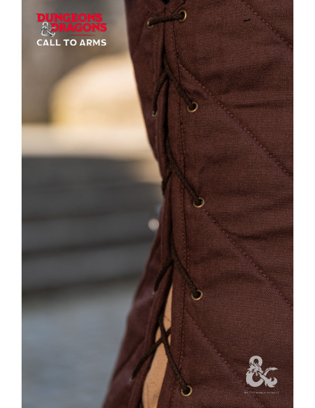 Gilet da guerriero medievale, marrone