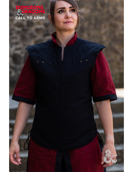 Gilet da guerriero medievale, nero