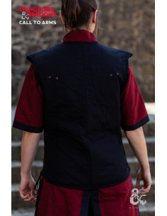 Gilet da guerriero medievale, nero 2