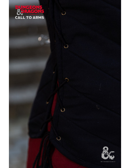 Gilet da guerriero medievale, nero