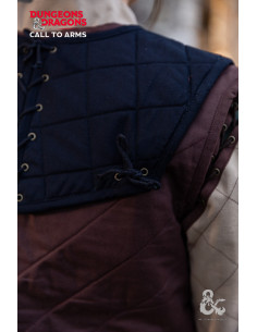 Gorgiera da guerriero medievale, nera 2