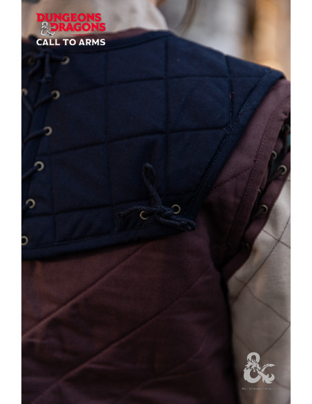 Gorgiera da guerriero medievale, nera