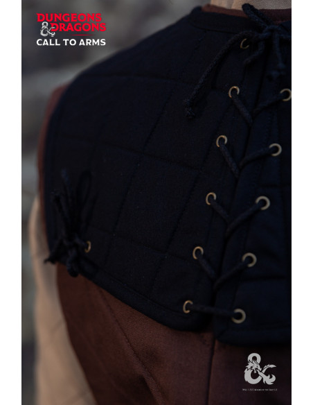 Gorgiera da guerriero medievale, nera