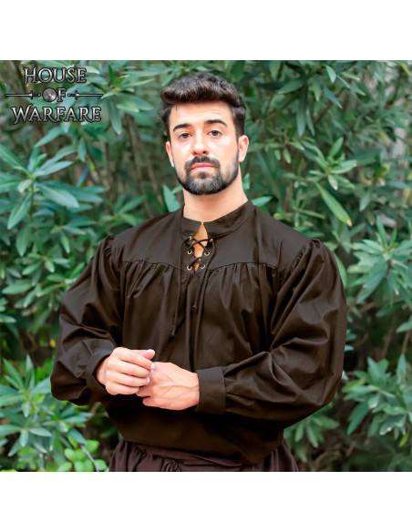 Camicia da pirata Gibbs, marrone