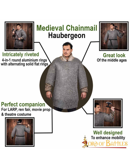 Cotta di maglia in alluminio mezza...