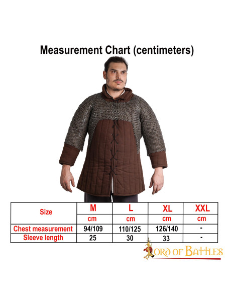 Cotta di maglia corta, anello piatto...