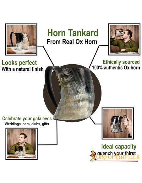 Boccale di birra vichingo (600, 800,...