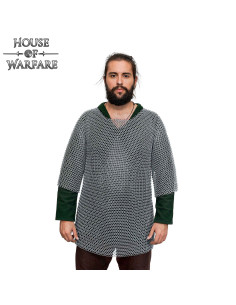 Cotta di maglia in acciaio dolce modello Haubergeon (10 mm)