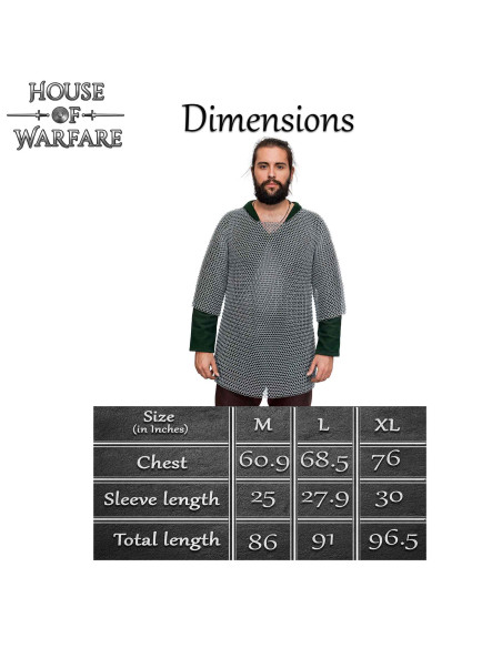 Cotta di maglia in acciaio dolce...