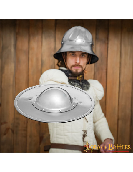 Scudo funzionale tondo in acciaio,...