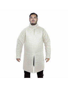 Gambeson medievale imbottito tipo 8 con colletto chiuso,...