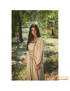 Abito medievale donna Morgana - Ecru