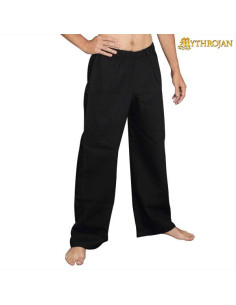 Pantaloni vichinghi e medievali per guerrieri - colore nero
