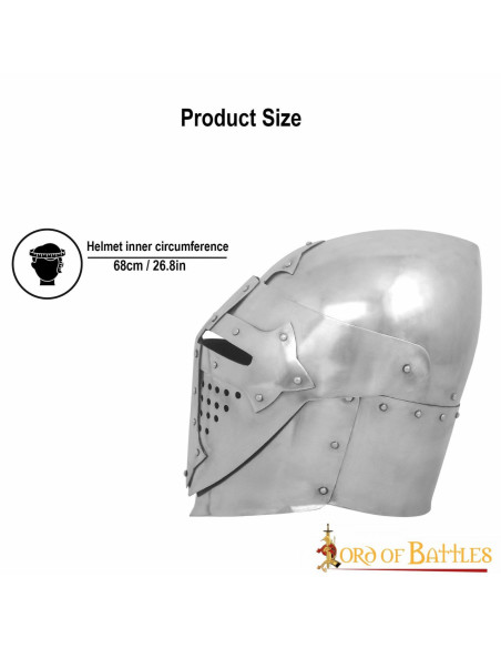 Bacino da cavaliere con visiera del...