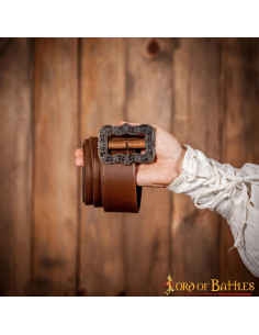 Cintura in pelle Capitan Jack Sparrow - marrone